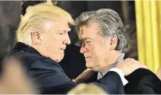  ?? (vpravo) radil Donaldu Trumpovi FOTO REUTERS ?? Stephen Bannon