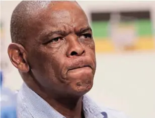  ?? /ALAISTER RUSSELL ?? Suspended
ANC secretary-general Ace Magashule was in Mpumalanga to hand out food parcels.