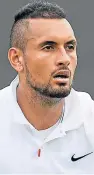  ??  ?? Controvers­ial: More turmoil for Nick Kyrgios