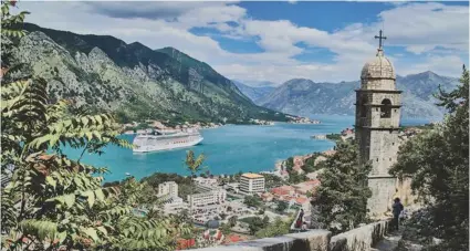  ?? — AFP ?? Kotor’s Bay and its medieval old town were hailed as an alternativ­e for travellers looking to avoid the mass tourism.