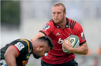  ??  ?? Young Crusaders lock Mitchell Dunshea will replace the injured Scott Barrett in Saturday’s Super Rugby final against the Jaguares in Christchur­ch.