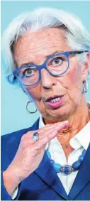  ?? EFE ?? Christine Lagarde, pta. del BCE