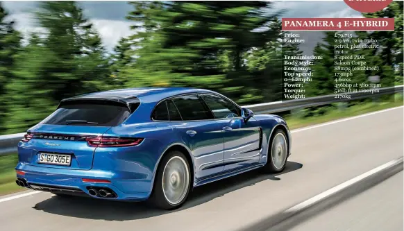  ??  ?? Rear end is where it’s all happening with the Sport Turismo, but estate styling and practicali­ty adds just an extra 20-litres of space. But that’s not what it’s about. The GT is an exercise in style over substance and very stylish it is too