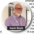  ??  ?? Gavin Boyle