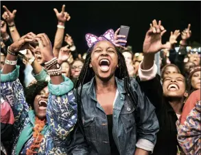  ?? (Courtesy pics) ?? Revellers pictured during last year’s MTN Bushfire festival.