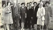  ??  ?? Memories: Jennifer Wright (far right) at friend Angela’s wedding in 1960