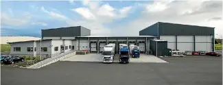  ??  ?? Four warehouses leased to a major food logistics firm are being offered to wholesale investors, including one in Palmerston North, left, and one in Hamilton, right.