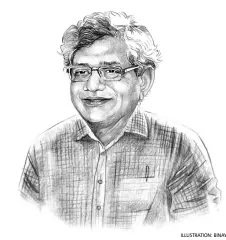  ?? ILLUSTRATI­ON: BINAY SINHA ?? Secretary General of the Communist Party of India (Marxist), Sitaram Yechury, answers some searching questions on his party’s defeat in Tripura in an interview with Karan Thapar for thewire.in. Excerpts: