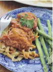  ?? THE ASSOCIATED PRESS ?? Chicken paprikash is an easy weeknight dish that sports a sauce rich with tomatoes and paprika.