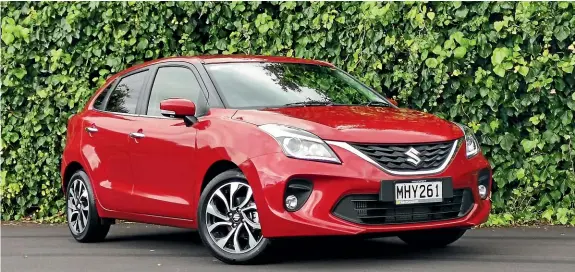  ?? PHOTOS: DAMIEN O’CARROLL/STUFF ?? The RS version of the Baleno gets a number of meaningful upgrades over lesser models. It has more chrome,too.