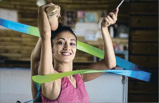  ?? CÉSAR RANGEL ?? Natalia García, en la sala de gimnasia rítmica del CAR, este jueves