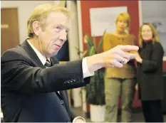  ?? RICHARD MARJAN/FILES ?? Former premier Lorne Calvert, shown in 2009 with his wife Betty, left, and former constituen­cy assistant Yvonne McCowan in the background, is now principal of St. Andrew’s College in Saskatoon.