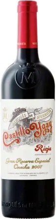  ??  ?? Marqués de Murrieta Rioja Castillo Ygay 2007 The aromas show amazing freshness of flowers and herbs such as lavender, rosemary and violet. Then it goes to raspberry, candy, currants and liquorice. A truly great nose. Full-bodied, racy and linear. It’s...
