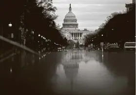  ?? Stefani Reynolds / New York Times ?? The Senate is set to launch the impeachmen­t trial Tuesday to consider the charge that President Donald Trump provoked a mob on Jan. 6 to storm the Capitol.