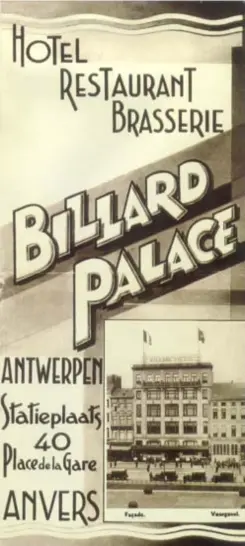  ?? FOTO JORIS HERREGODS ?? Billard Palace: in 1939 een tophotel, nu “een oorlogszon­e”.