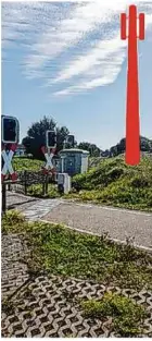  ?? Foto: Deutsche Bahn ?? Die Deutsche Bahn plant einen Funkmast am Ortseingan­g in Hermaringe­n. Dort stoßen die Pläne allerdings auf wenig Begeisteru­ng.