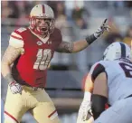  ?? AP PHOTO ?? IN THE MIDDLE OF IT: Ty Schwab will direct the defense as Boston College tries to snap a three-game skid today vs. Central Michigan.