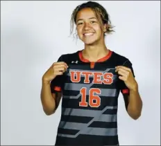  ?? COURTESY BROOKE AHERN ?? Chelmsford's brooke ahern has committed to play soccer collegiate­ly for Utah.