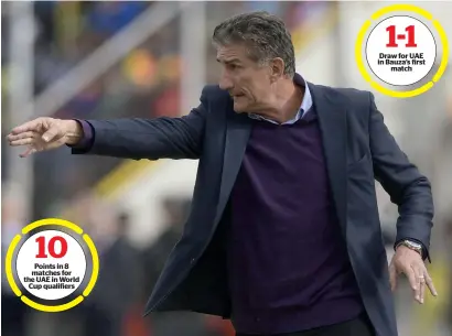  ?? AFP ?? Bauza has been told to track the UAE players who are undergoing pre-season camps with their clubs in Europe. —