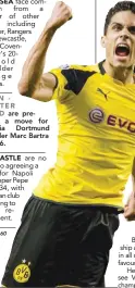  ?? £1=RM5.60 ?? are preparing a move for Borussia Dortmund defender Marc Bartra (pix), 26.