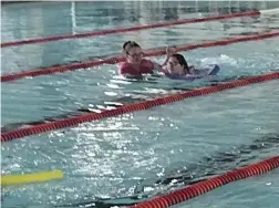  ?? Speicla to the MDR / Malvern Daily Record ?? MHS students Autumn Loftis and Jordan Brink competed in the Special Olympics swim meet. Loftis won the Silver, and Brink brought home the Bronze in the 25-meter race.