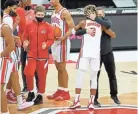  ?? BARBARA J. PERENIC/COLUMBUS DISPATCH ?? Ohio State coach Chris Holtmann says there has been frustratio­n that vaccinated, asymptomat­ic players have been ruled out of action.