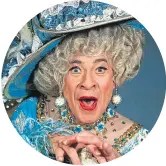  ??  ?? Stanley Baxter as Mother Goose, 1985