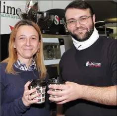  ??  ?? Oana Lucut and Salvadore Dandarea of Sublime Coffee.