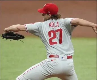 ?? THE ASSOCIATED PRESS FILE ?? Coming off yet another September flameout, can Aaron Nola really be called a Phillies ace now? It should be incumbent on whoever the new general manager might be to go acquire one and let Nola carry the No. 2 role.