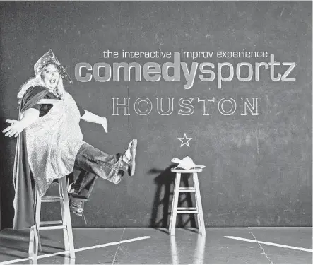  ?? Michael Paulsen / Houston Chronicle ?? Dianah Dulany, owner of ComedySpor­tz Arena, started out in standup in New York. Then she found ComedySpor­tz in Milwaukee and never looked back. Her Houston club, in City Centre, is open Fridays and Saturdays and has family-friendly and adult shows.