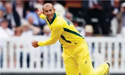  ?? Photograph: John Walton/PA ?? Ashton Agar said the inclusion of Billy Stanlake will make up for the absence of the injured Mitchell Starc in Australia’s team to face England.