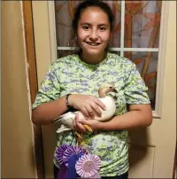  ?? Courtesy photo ?? Emily Baca Jr.’s duck won Reserve Grand Champion, Champion Bantam Duck and Best of Breed at the 2018 New Mexico State Fair.