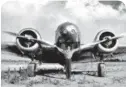  ??  ?? Amelia Earhart with the plane she piloted on her last journey, the Lockheed Model 10 Electra.