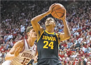  ?? TREVOR RUSZKOWSKI/USA TODAY SPORTS ?? Forward Kris Murray averaged 20.2 points with Iowa last season.