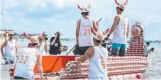  ?? Picture: GETTY IMAGES ?? Darwin held its Beer Can Regatta yesterday.