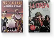  ??  ?? Zerocalcar­e, Macerie prime. Bao Publishing, pagg. 192, 17 €. Carlos Spottorno e Guillermo Abril, La crepa. add editore, pagg. 176, 28 €