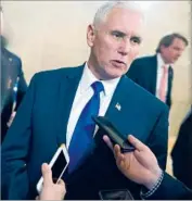  ?? Shawn Thew European Pressphoto Agency ?? VICE PRESIDENT-ELECT Mike Pence brushed aside questions about Russia’s hacking of Democrats.