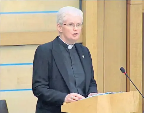  ?? ?? CHOSEN: The Rev Dr Marjory Maclean will join the Queen’s staff as a chaplain-in-ordinary.