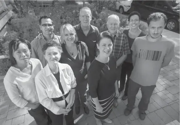  ?? BERNARD WEIL PHOTOS/TORONTO STAR ?? Some of the members of the Ripple Refugee Project, a citizens’ group that is privately sponsoring an eight-member Syrian family due to arrive in Toronto within weeks.