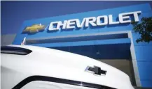  ?? AP FILE ?? FIX COMING: General Motors said Monday that production has resumed for battery modules used in recalled Chevrolet Bolt electric vehicles.