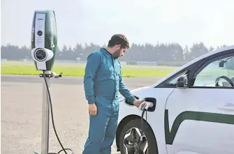  ?? ?? Una estación de recarga de la startup mexicana VEMO