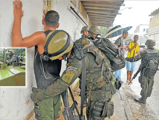  ?? AGENCIA BRASIL ?? FAVELAS. Es donde se multiplica­n los operativos. La pregunta es quién juzgará a los soldados en casos de abusos, ya que las fuerzas armadas sólo responden ante tribunales militares.