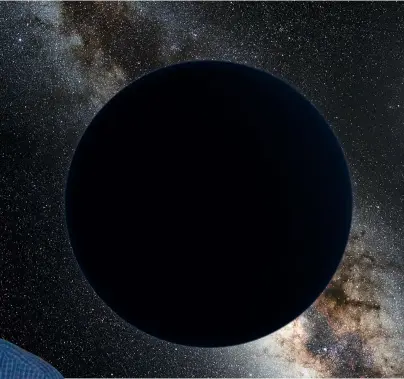  ??  ?? Right: An artist’s impression of Planet Nine with the Sun in the very far distance, circled by the orbit of Neptune
Below: Brown bears the nickname of ‘Pluto killer’