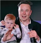  ?? ?? Proud: Elon Musk with son X AE A-12