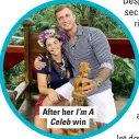  ??  ?? After her I’m A Celeb win