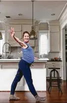  ?? Houston Ballet ?? Before principal dancer Jessica
Collado (@jescollado) gave birth to her son Henry Plate on April 25, she stayed fit in her kitchen: “This is definitely not how I thought things would be looking leading up to his arrival.”