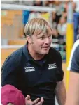  ?? Foto: Hochgemuth ?? Die Drittliga Volleyball­er und Trainer Hannes Müllegger mussten eine Nieder lage hinnehmen.