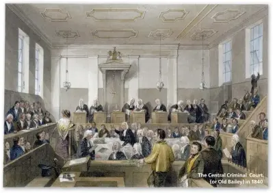  ??  ?? The Central Criminal Court ( or Old Bailey) in 1840