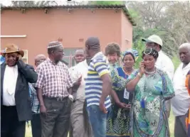  ??  ?? Chief Nyama in a suit and House of Chiefs chairperso­n Chief Ngabwe, among other traditiona­l leaders