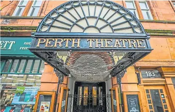  ??  ?? BOARD: Horsecross is the charity behind Perth Theatre. Picture by Steve MacDougall.